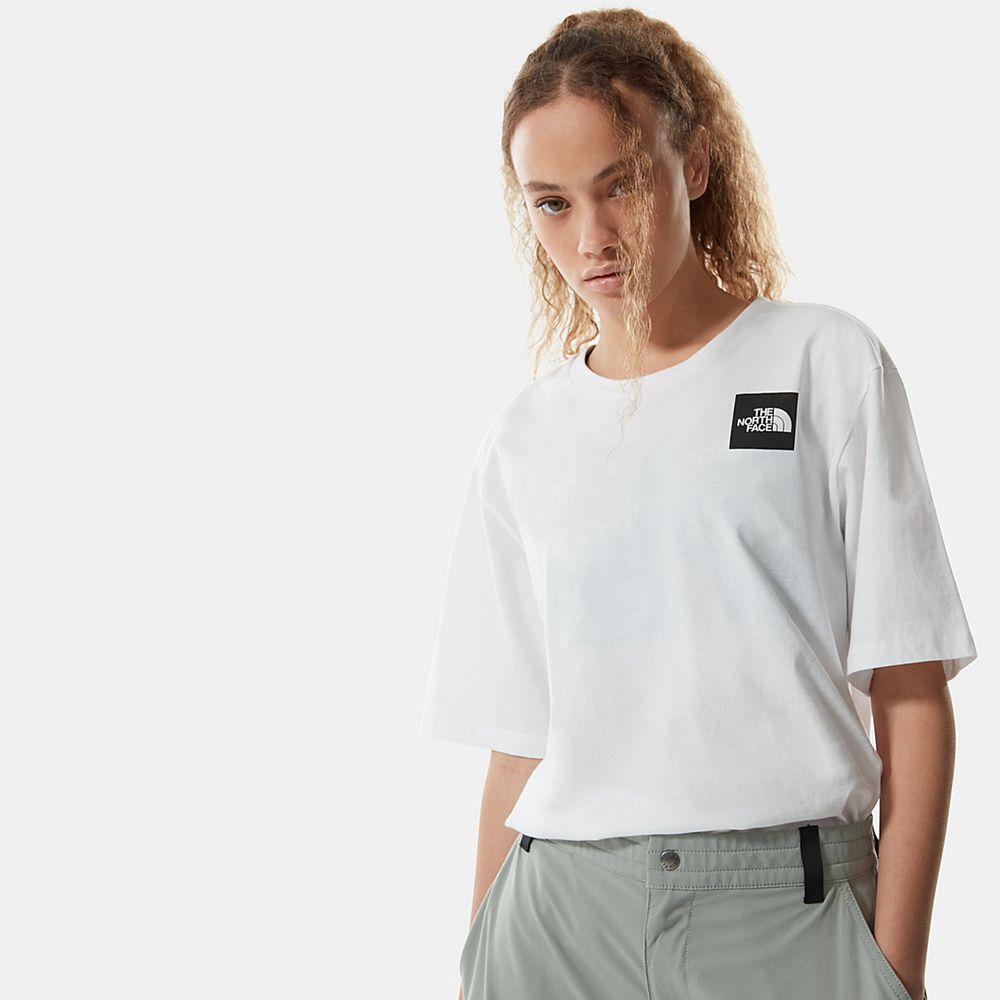 The North Face T-Shirts Womens Australia - The North Face Relaxed Fine White (LMU-980731)